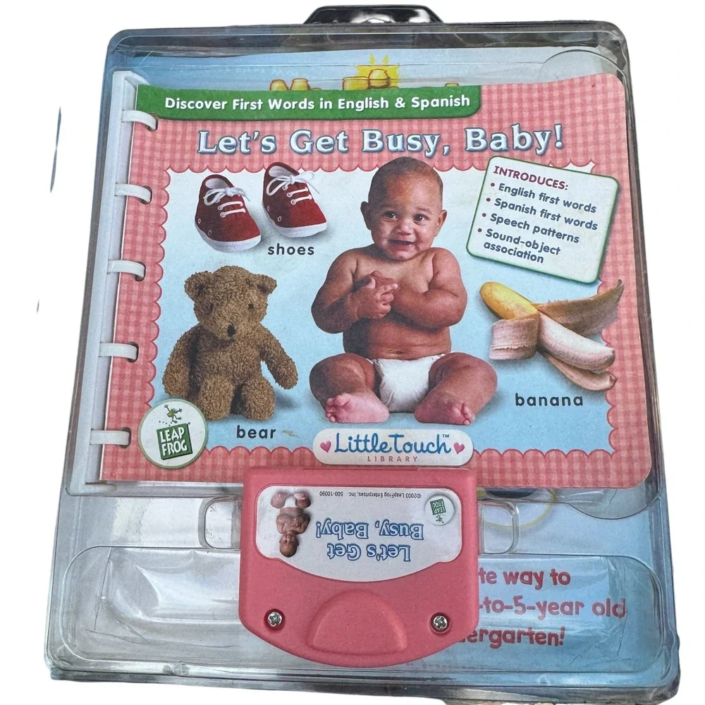 LeapFrog LittleTouch LeapPad Pink Learning System 3 Books Cartridges WORKS 2004